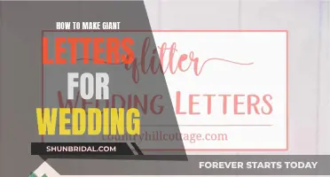 Giant Wedding Letters: DIY Guide to Create Stunning Décor