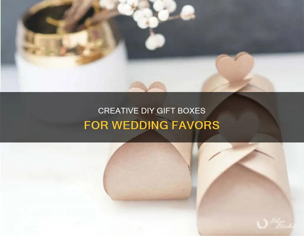 how to make gift boxes for wedding favors