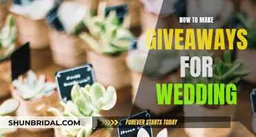 Creative Wedding Giveaways: DIY Guide for Couples