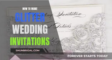 Creating Sparkly Wedding Invites: Glitter Application Techniques