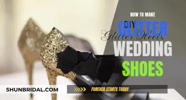 Make Your Own Glitter Wedding Shoes