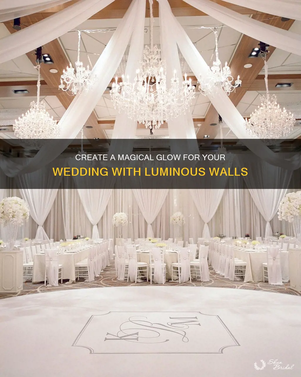 how to make glow wedding walls