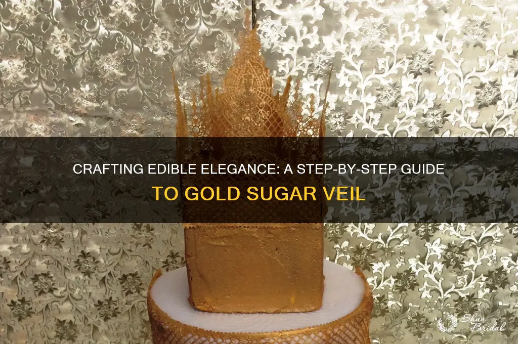 how to make gold sugar veil