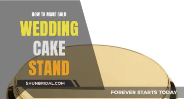 Creating a Golden Wedding Cake Stand: DIY Guide