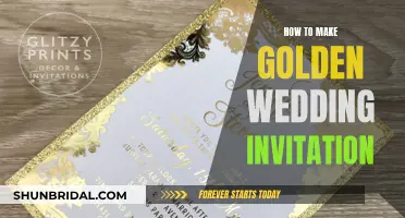 Golden Wedding Invites: DIY Guide to Luxury