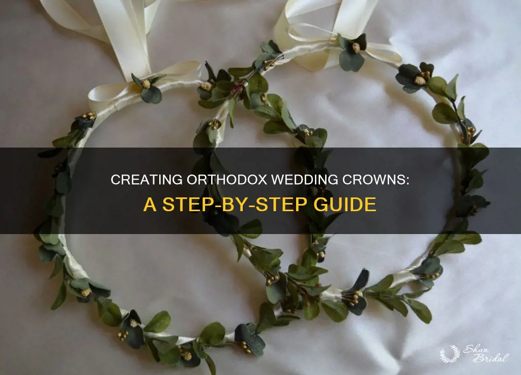 how to make greek orthodox wedding crowns