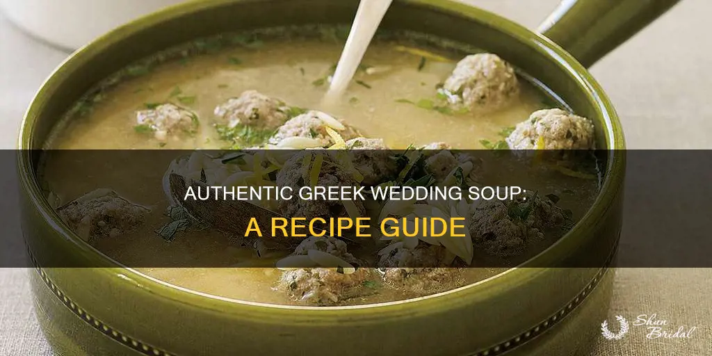 how to make greek wedding soup