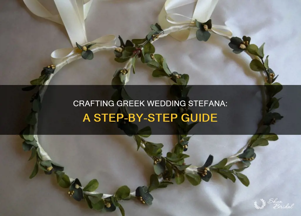 how to make greek wedding stefana