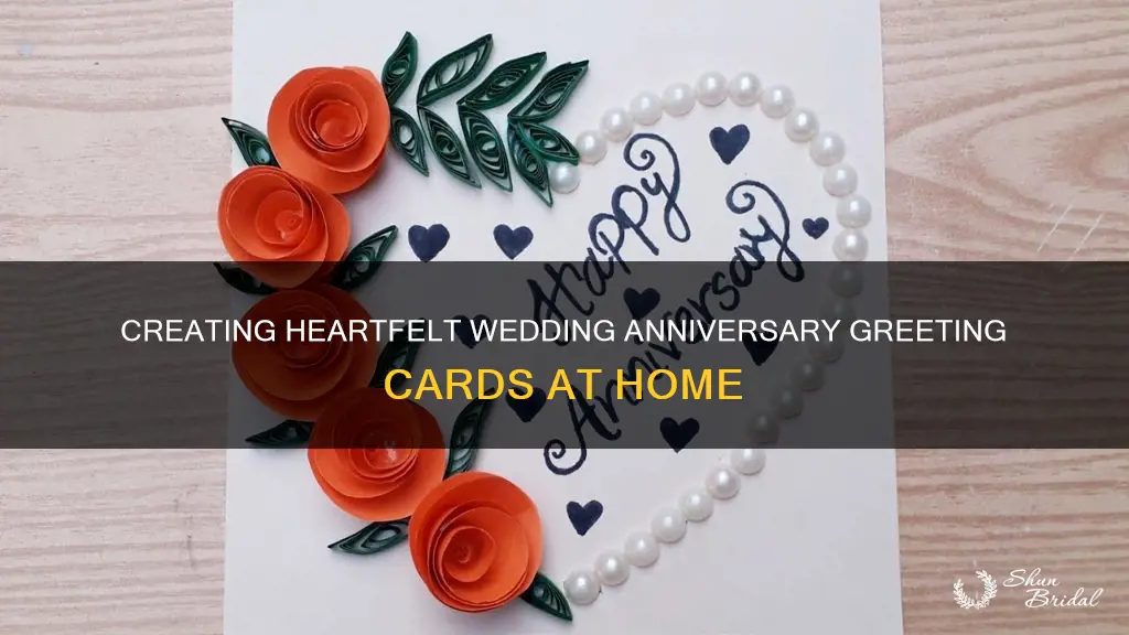 how to make greeting card for wedding anniversary