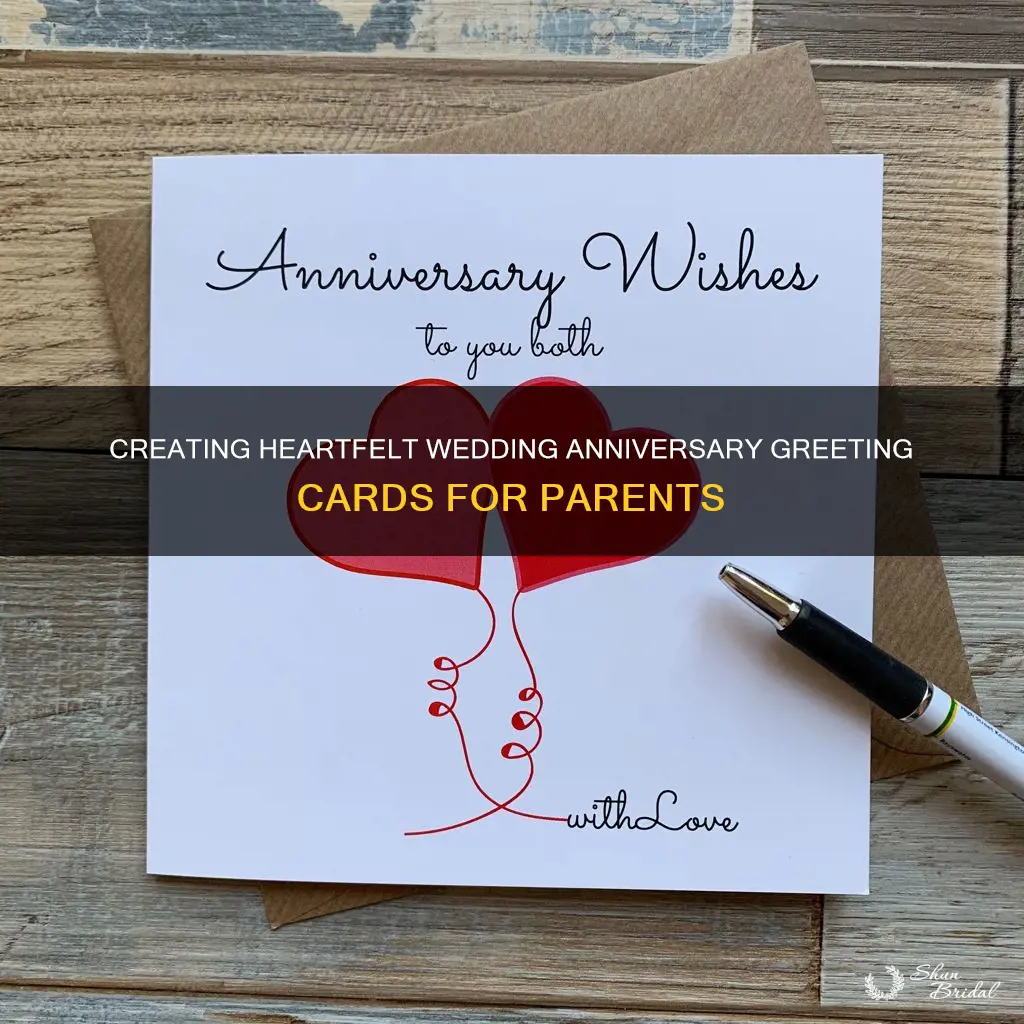 how to make greeting cards for wedding anniversary of parents