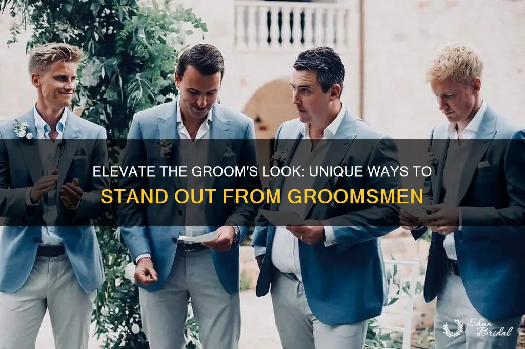 how to make groom stand out from groomsmen