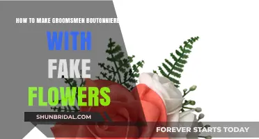 Crafting Elegant Groomsmen Boutonnieres with Lifelike Fake Flowers