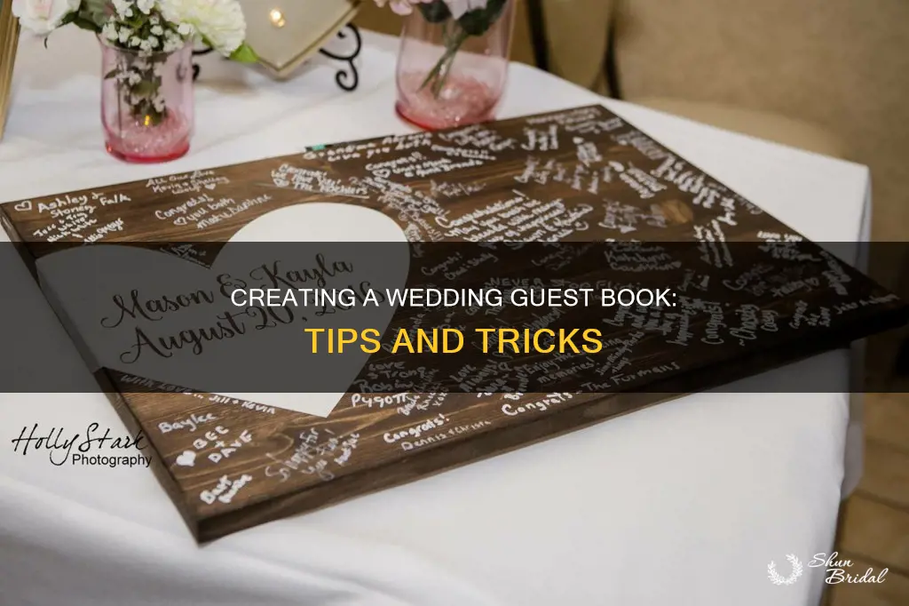 how to make guest book for weddings