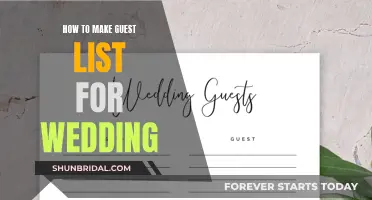 Creating a Wedding Guest List: Strategies for Success