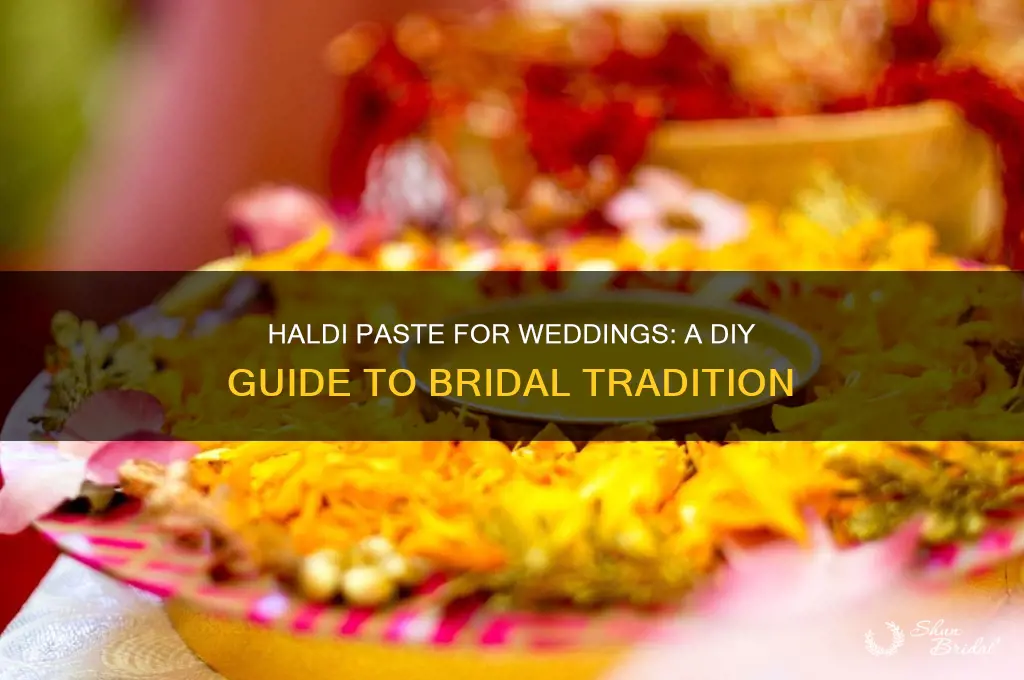 how to make haldi paste for wedding