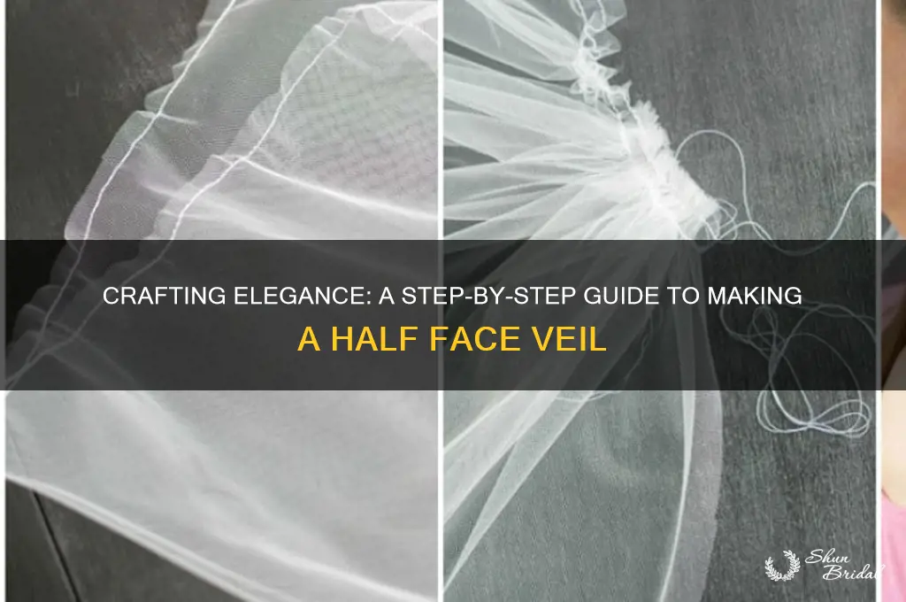 how to make half face veil
