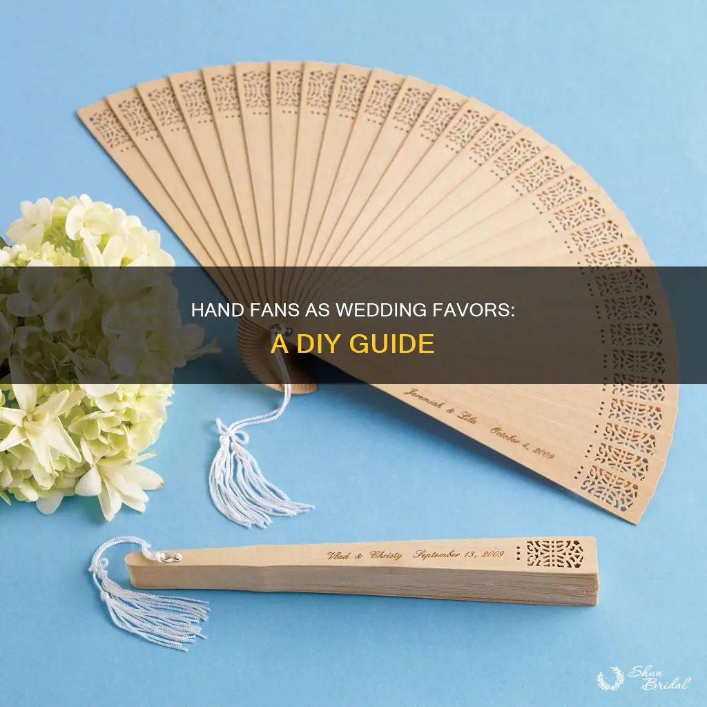 how to make hand fans for wedding favors