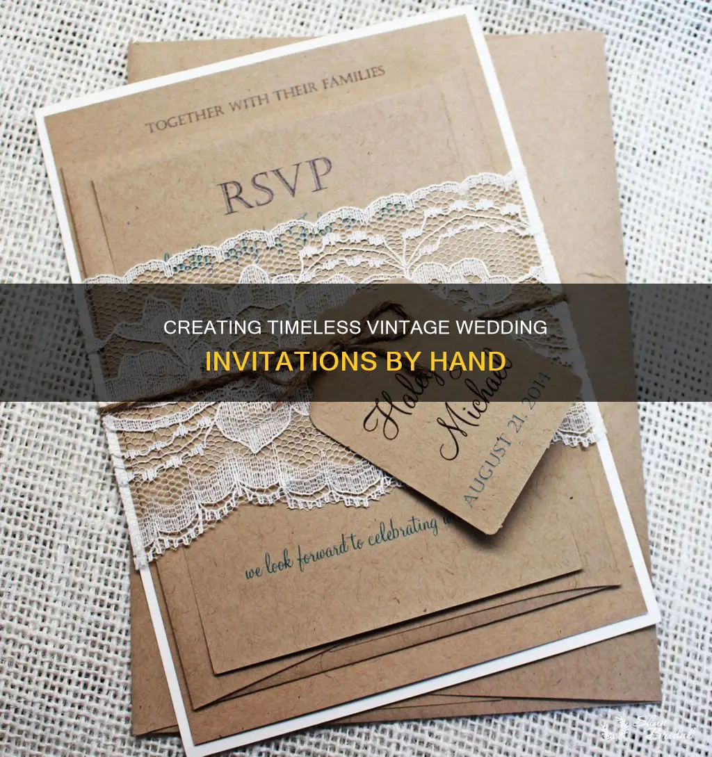 how to make handmade vintage wedding invitations