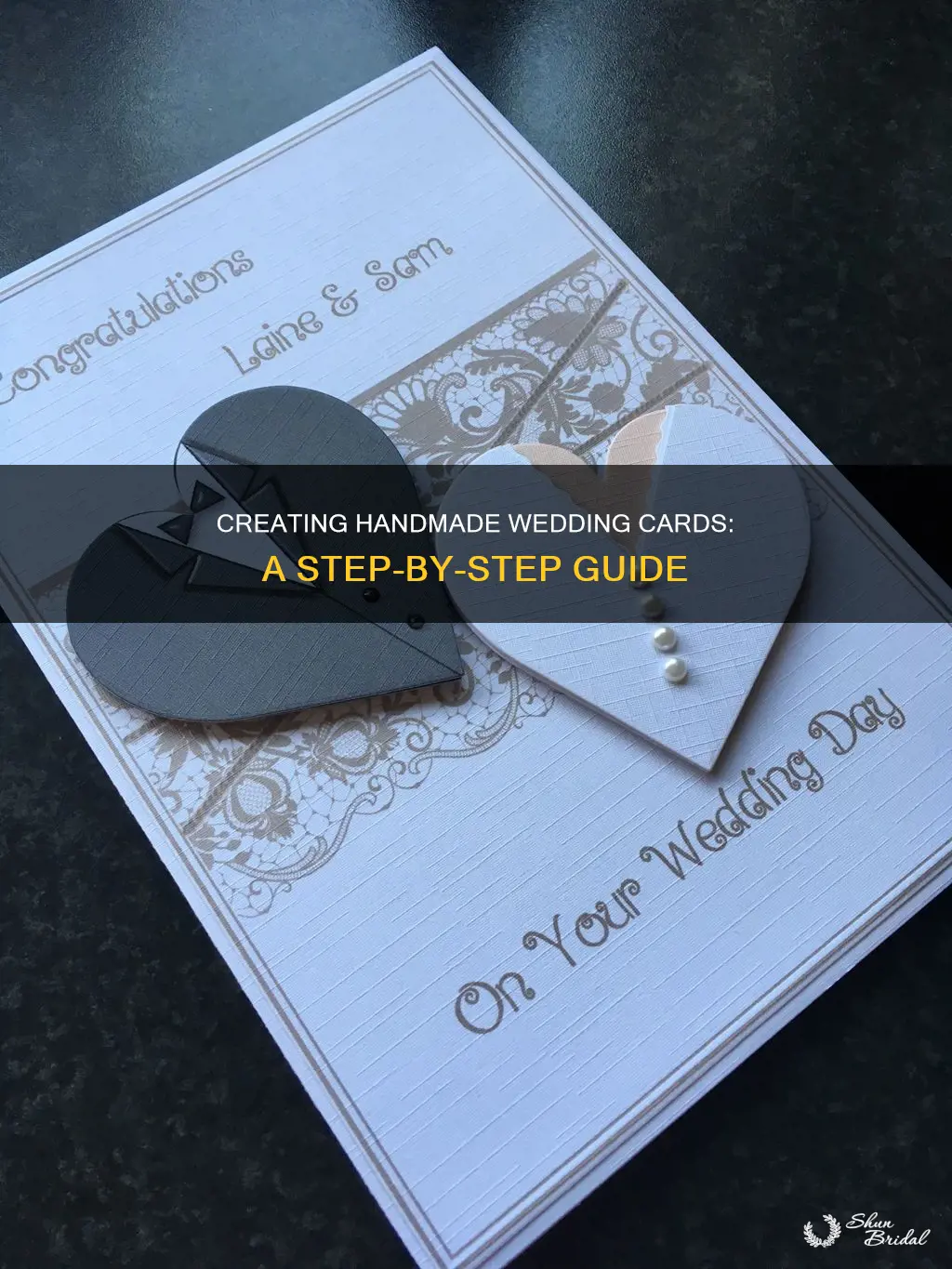 how to make handmade wedding cards step by step