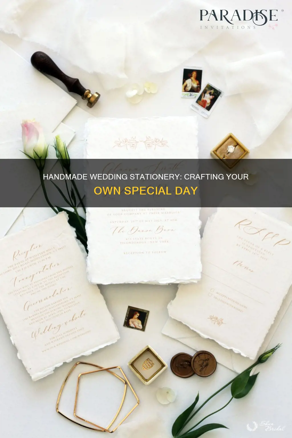 how to make handmade wedding stationery