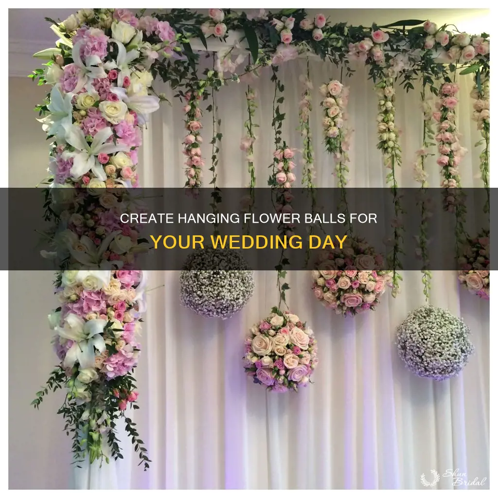 how to make hanging flower balls for wedding