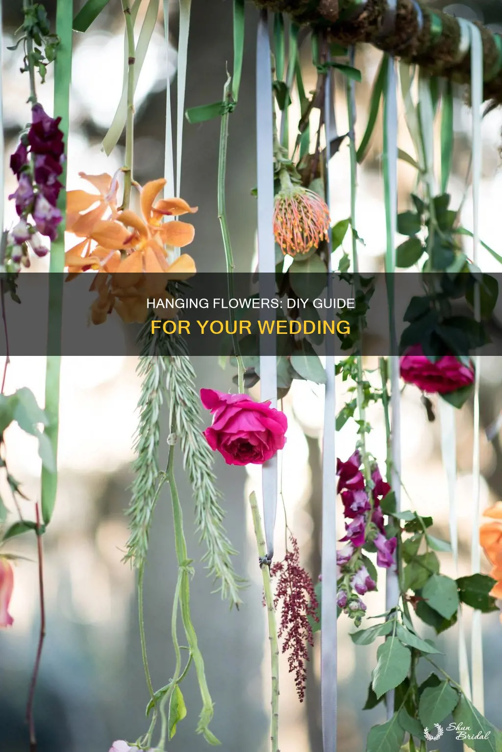 how to make hanging flowers for wedding