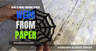 Create Hanging Spider Web Decor with Paper Craft