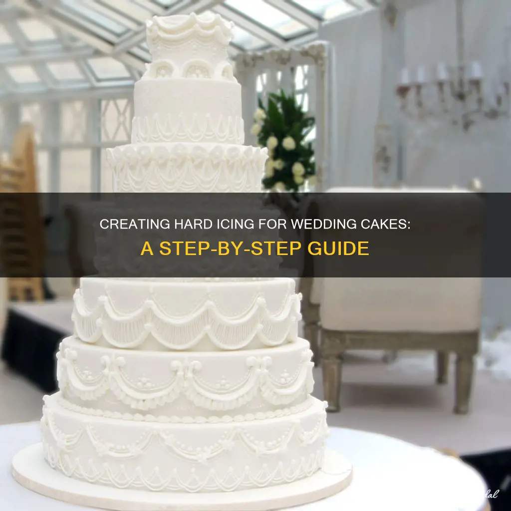 how to make hard icing for wedding cakes