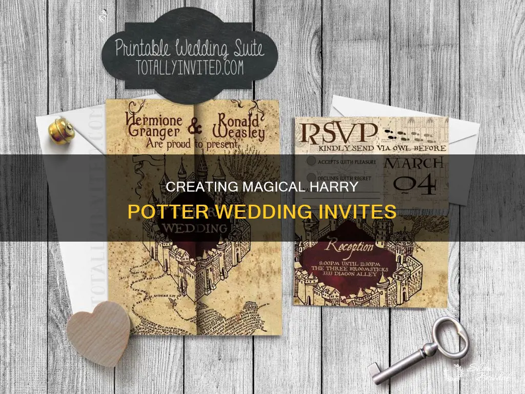 how to make harry potter wedding invitations