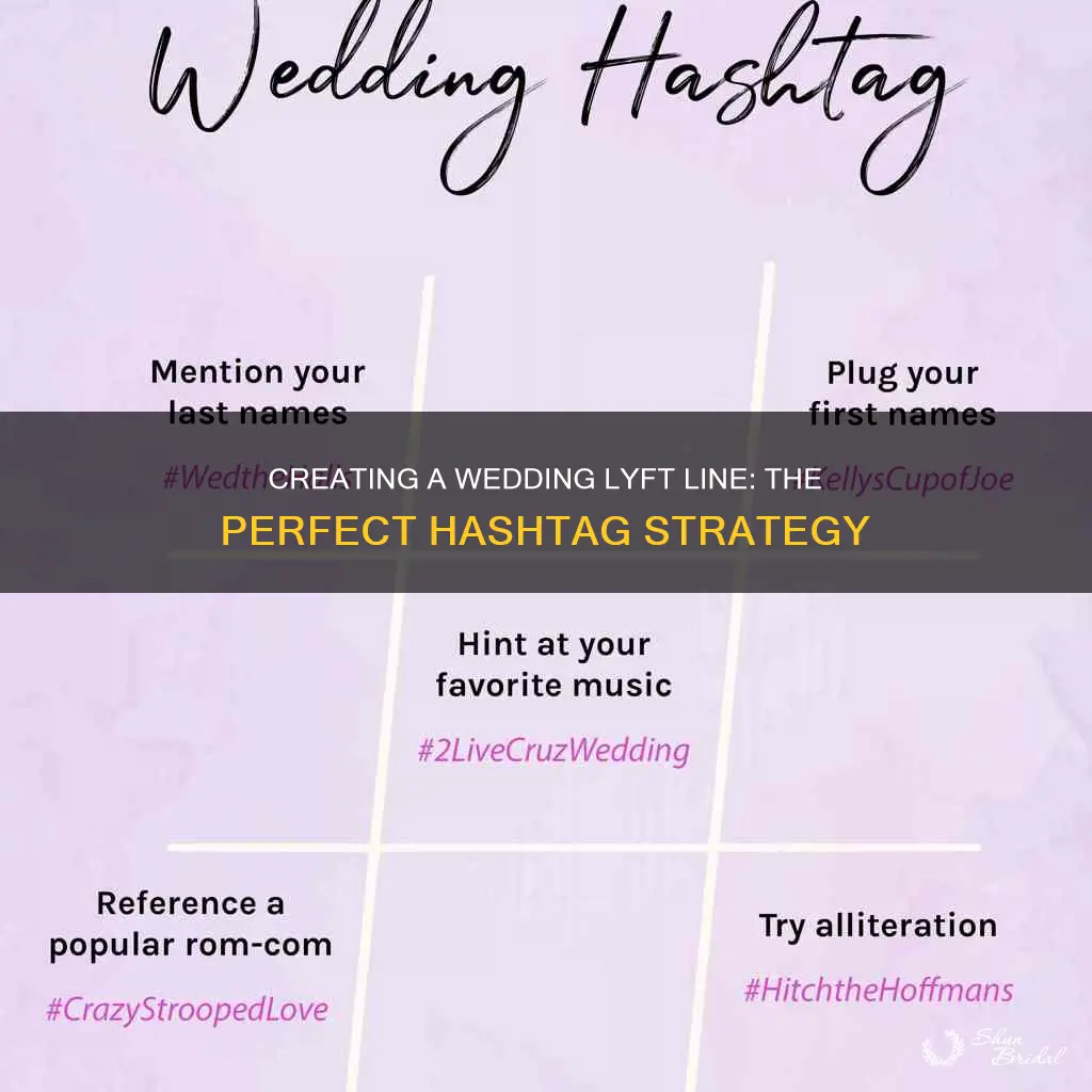 how to make hastag on lyft for wedding