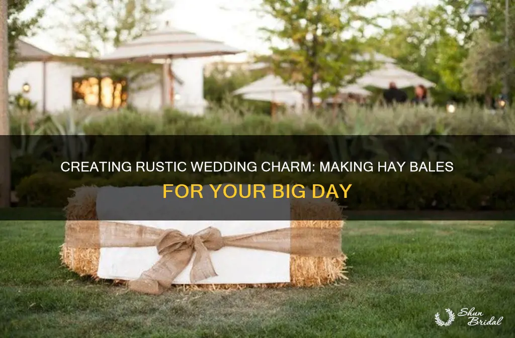 how to make hay bale for wedding