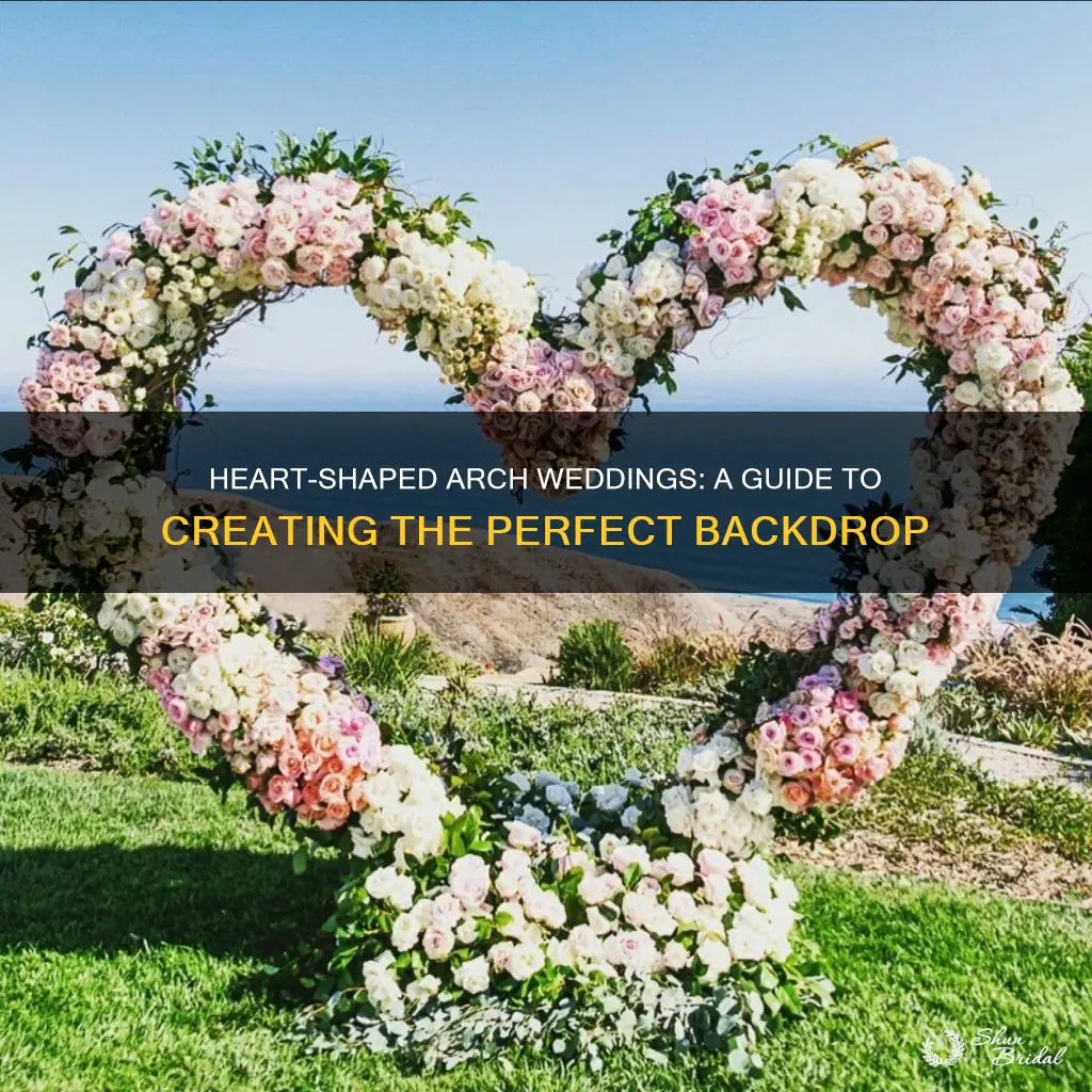 how to make heart hsaped arch wedding