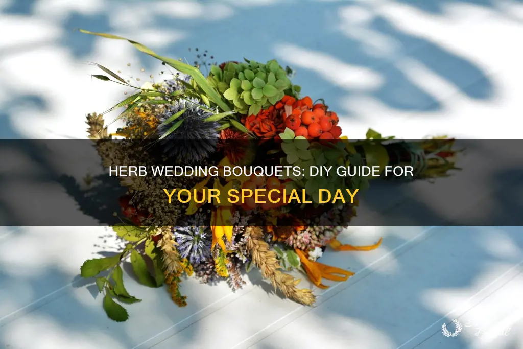 how to make herb wedding bouquet