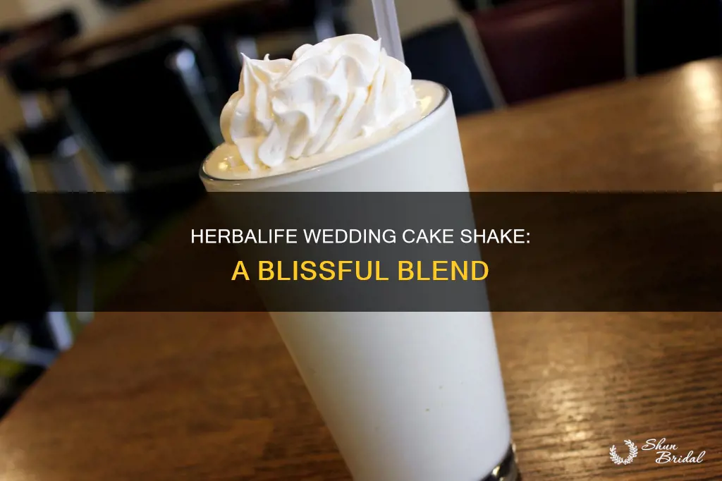 how to make herbalife wedding cake shake