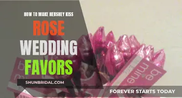 Creating Hershey Kiss Rose Wedding Favors