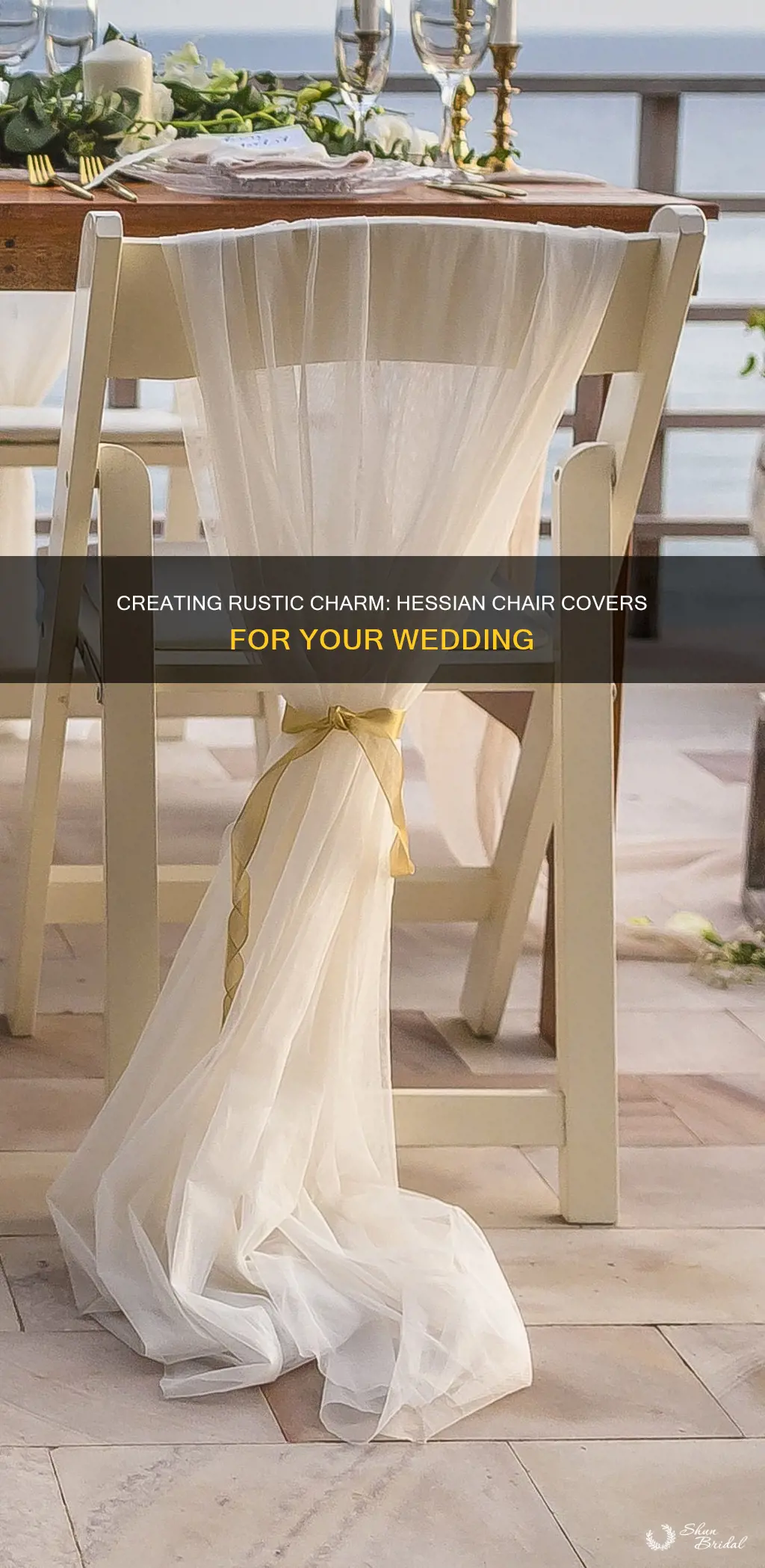 how to make hessian wedding chair covers