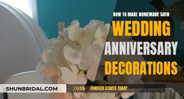 Creative Homemade 50th Wedding Anniversary Decorations Ideas