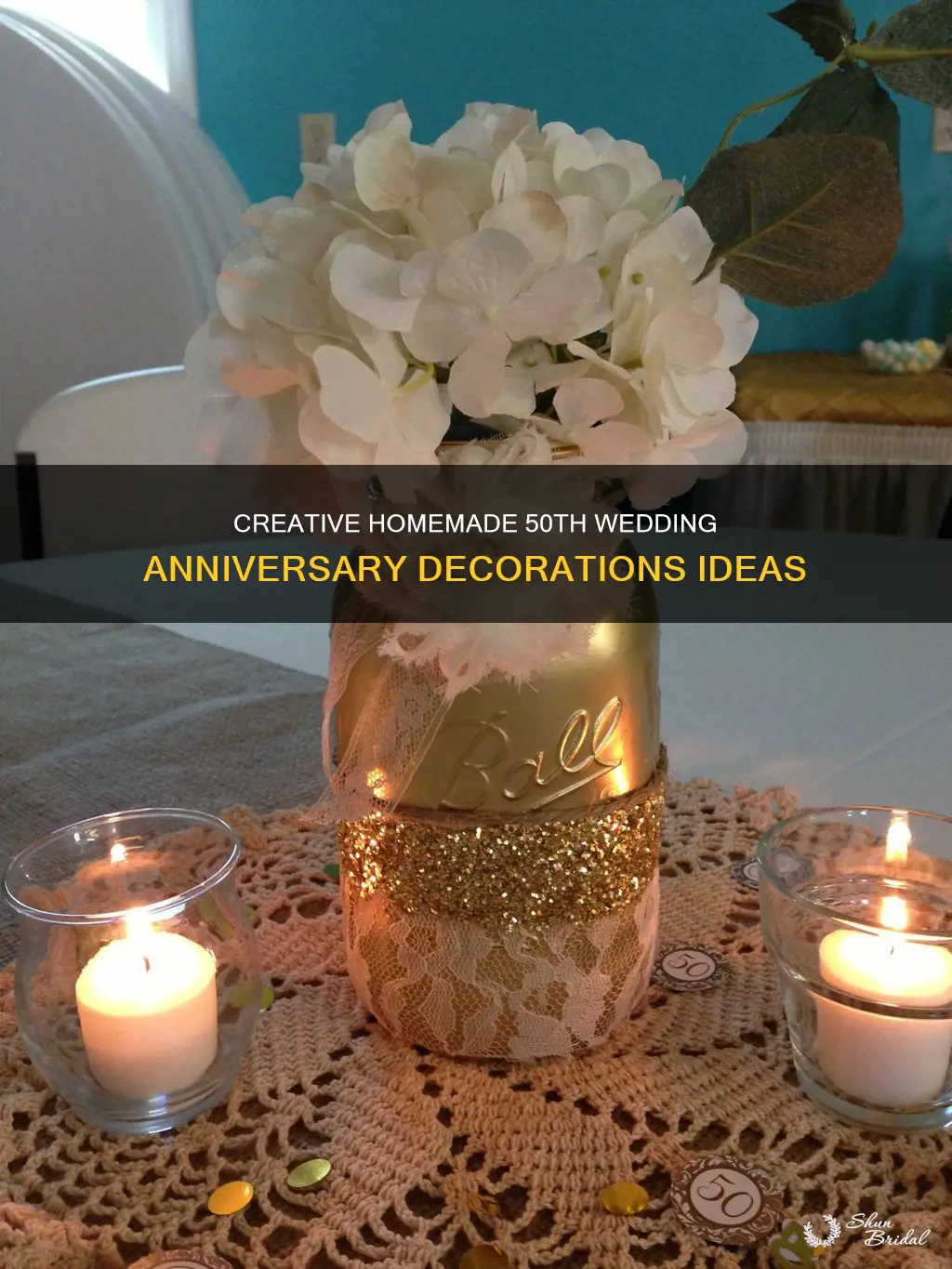 how to make homemade 50th wedding anniversary decorations