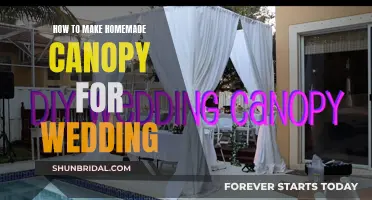 Creating a Homemade Wedding Canopy: A Step-by-Step Guide