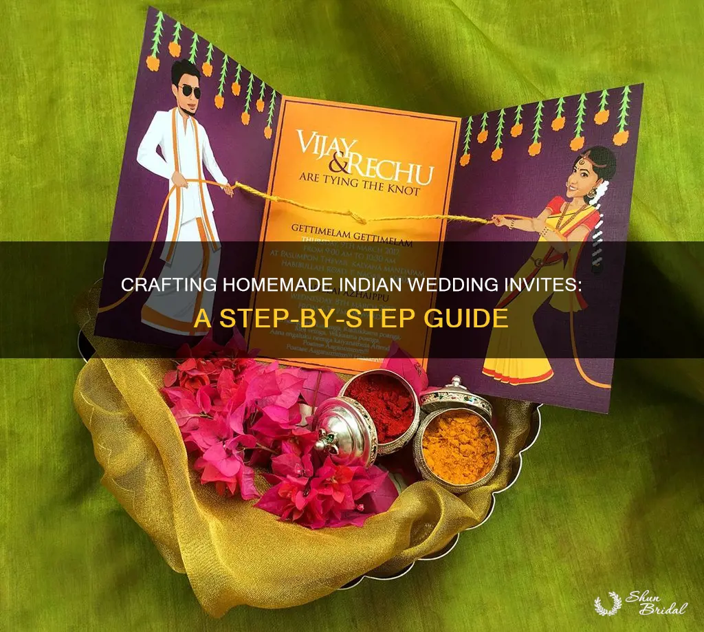 how to make homemade indian wedding invitations