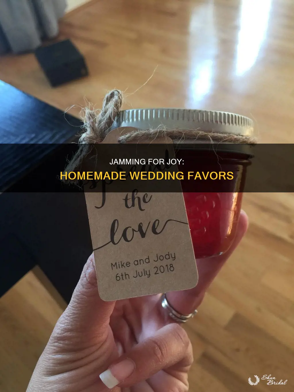 how to make homemade jam for wedding favors