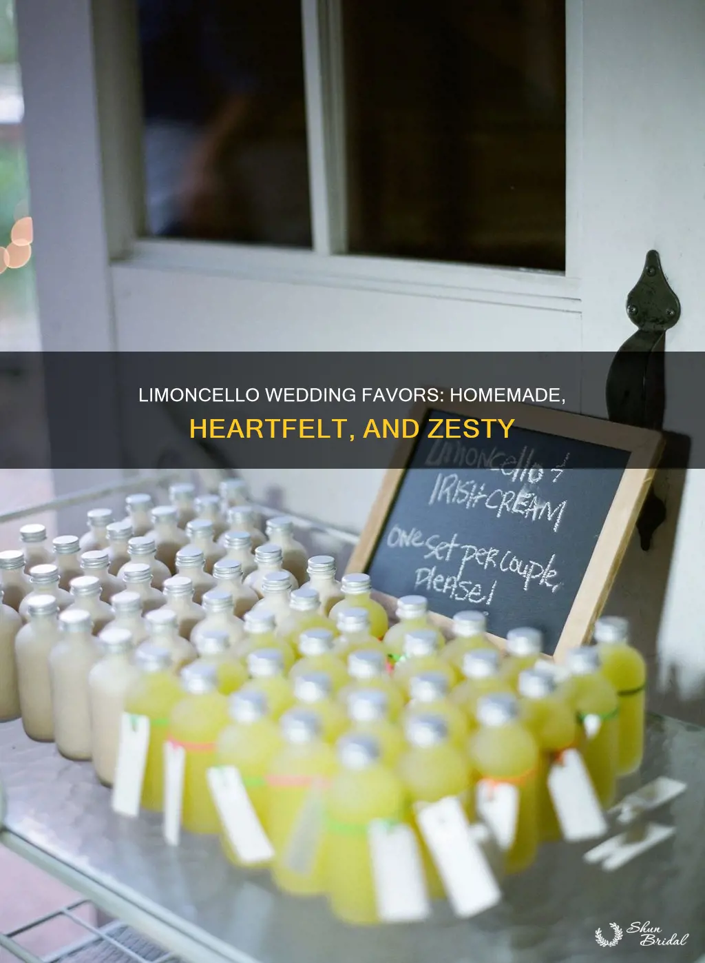 how to make homemade limoncello wedding favors