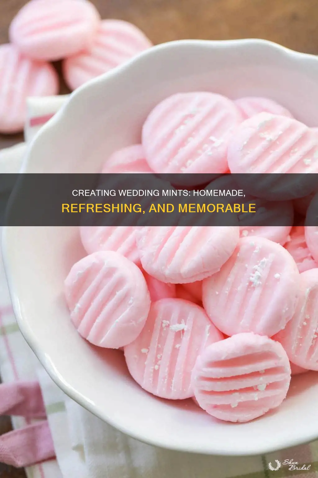 how to make homemade mints for a wedding