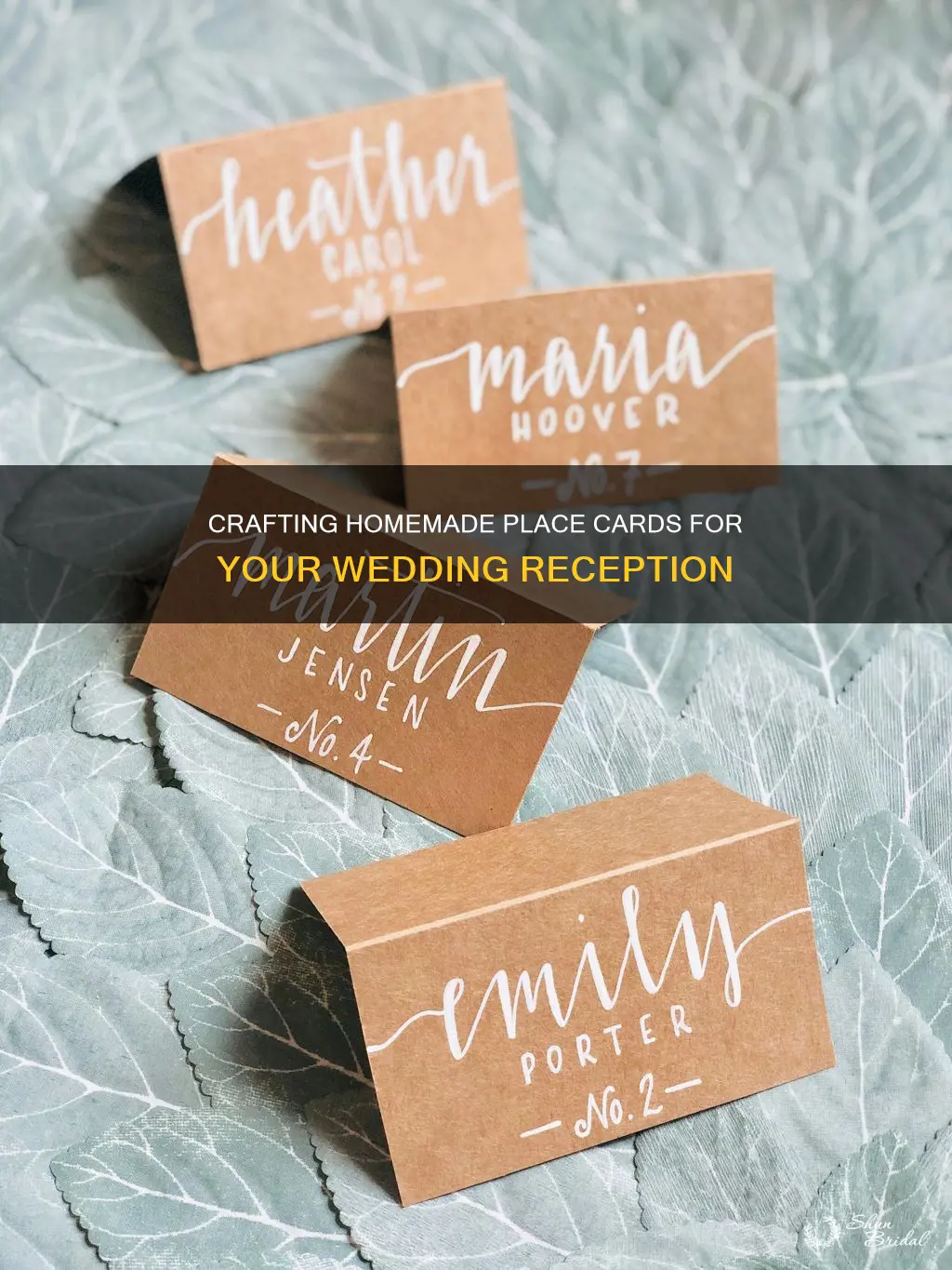 how to make homemade place cards for wedding reception