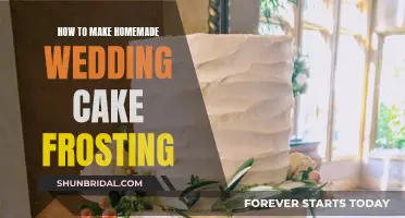 Wedding Cake Frosting: Homemade, Simple, and Delicious