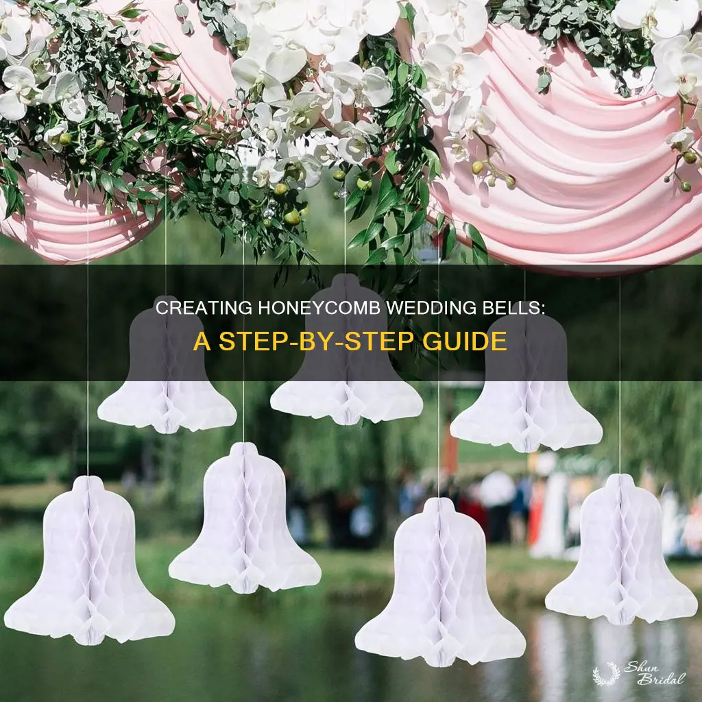 how to make honeycomb wedding bells