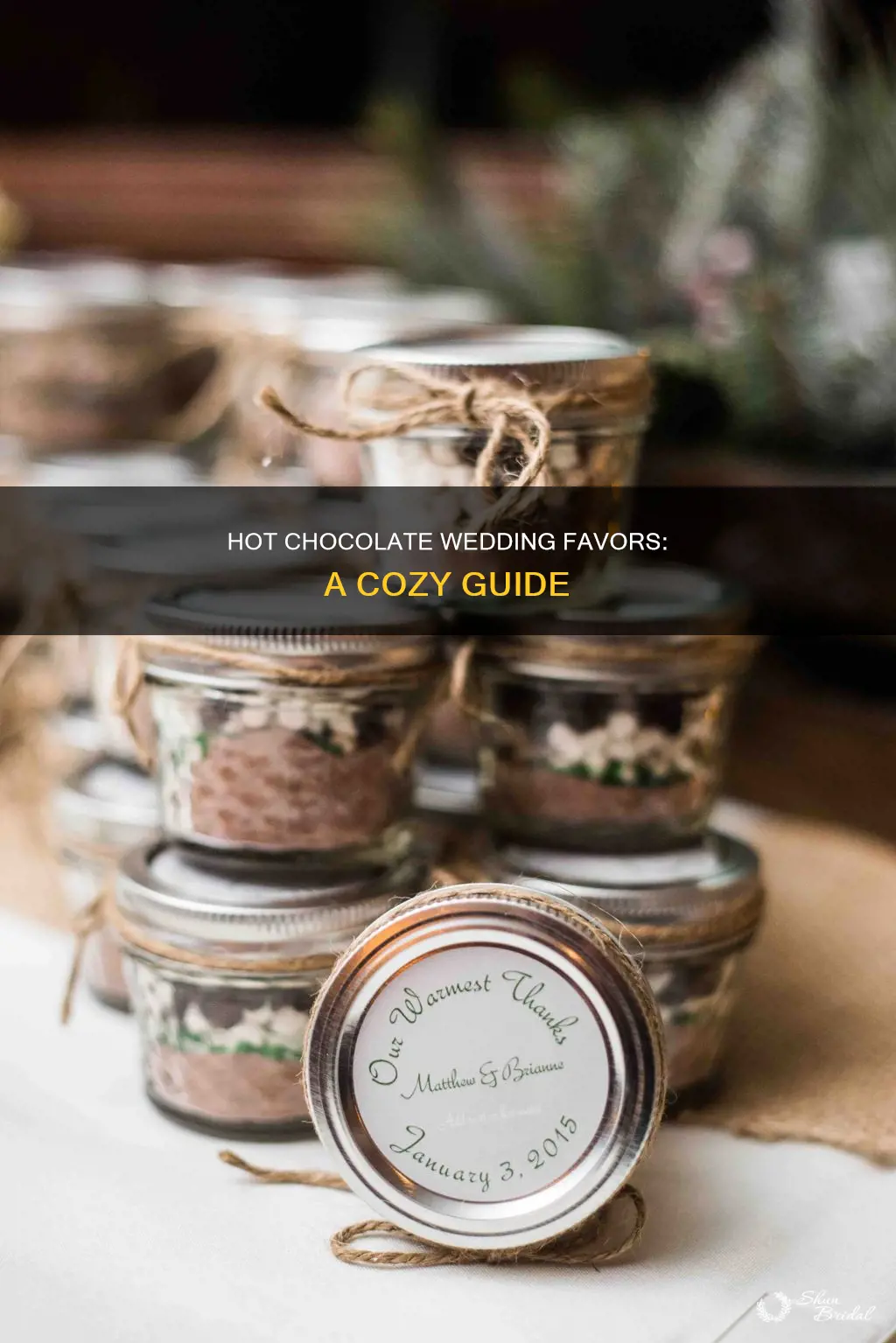 how to make hot chocolate from wedding favors