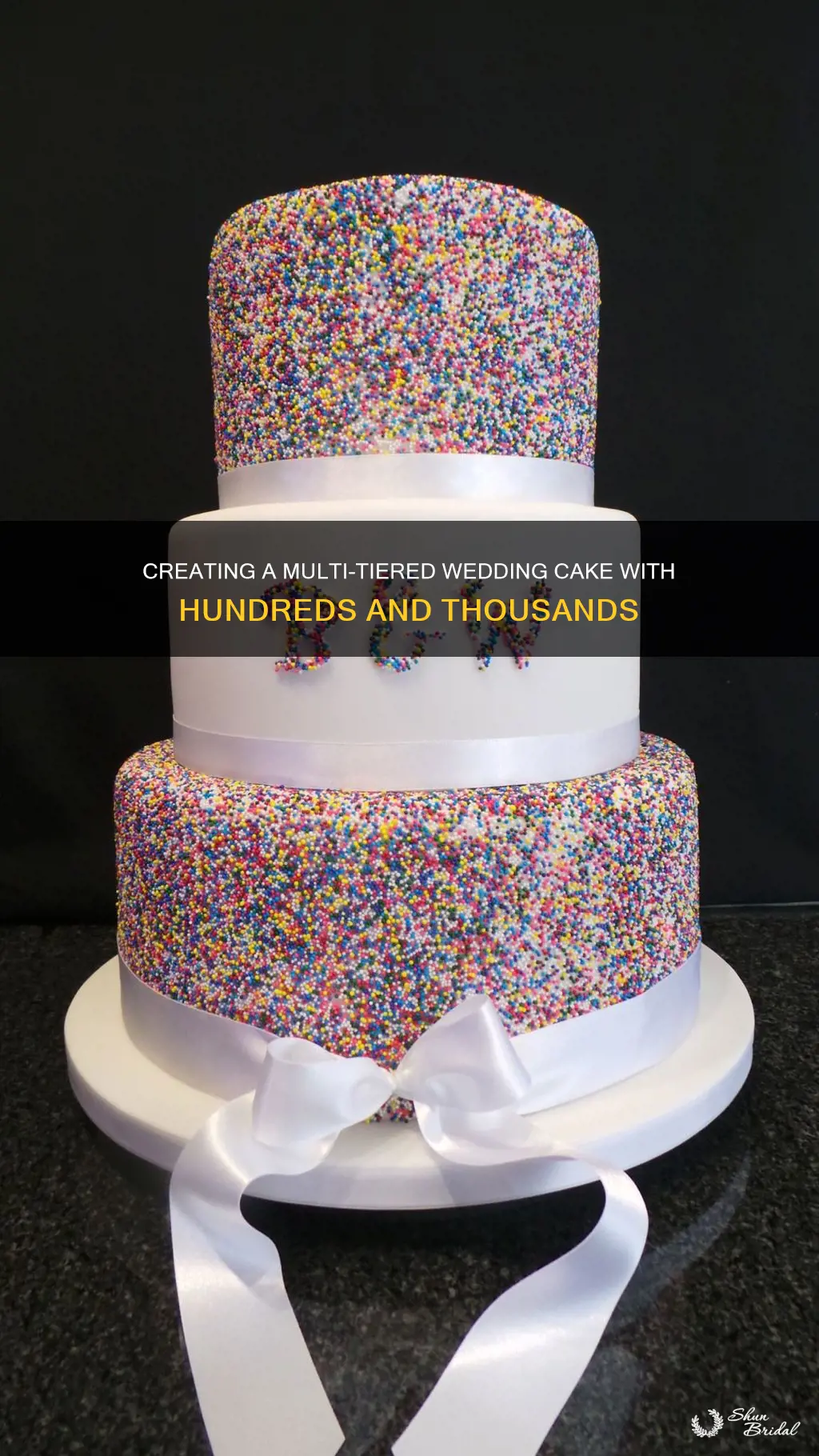 how to make hundreds and thousands wedding cake