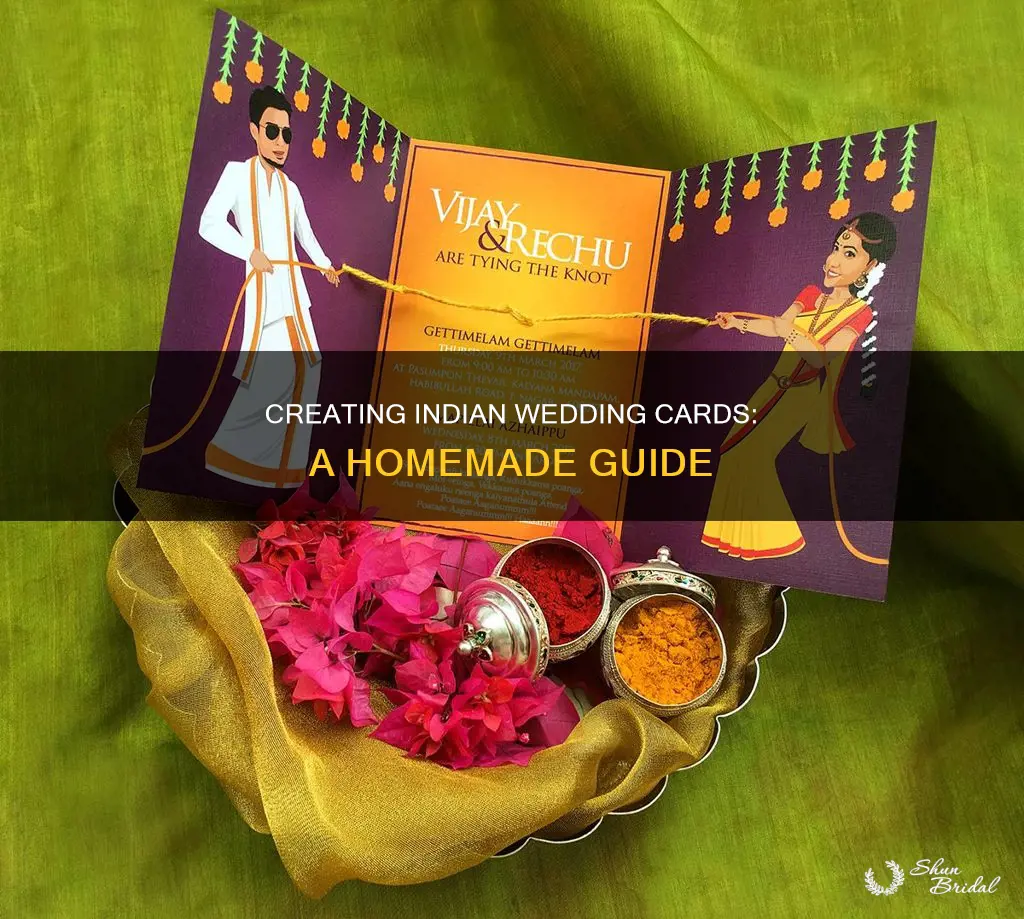 how to make indian wedding cards at home