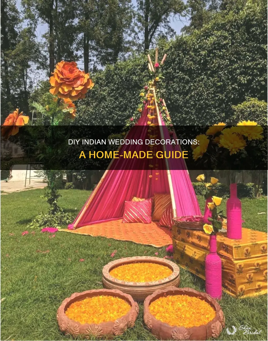 how to make indian wedding decorations at home